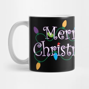 Merry Christmas White and Purple Mug